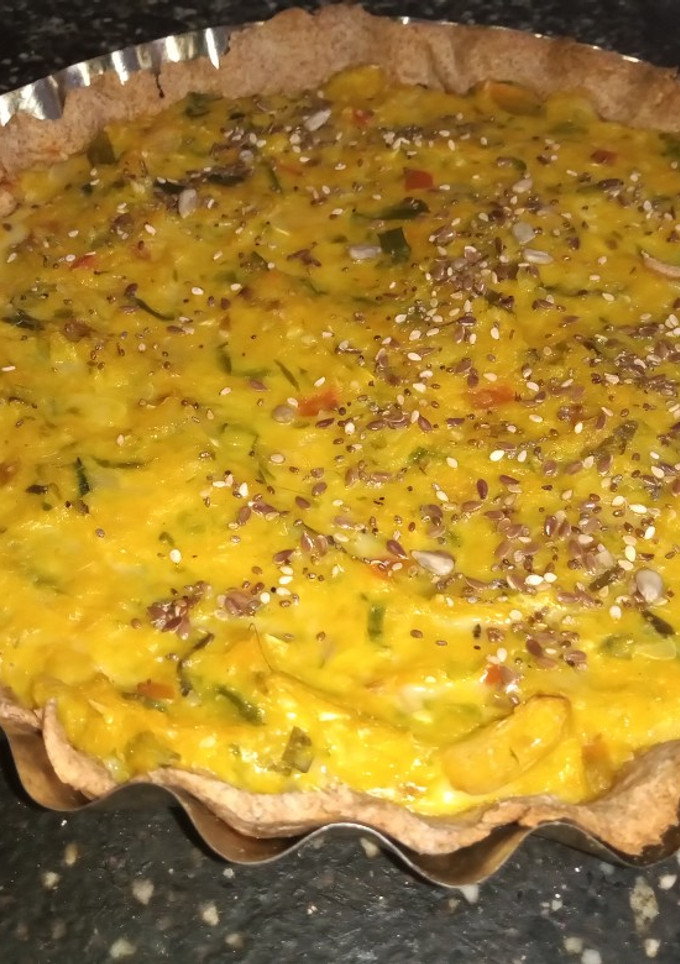 Una foto de Tarta de zapallitos y calabaza (masa y relleno)