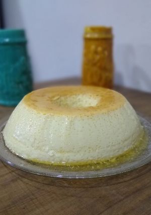 Una foto de Flan casero