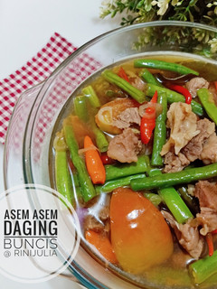 Foto resep Asem Asem Daging Buncis