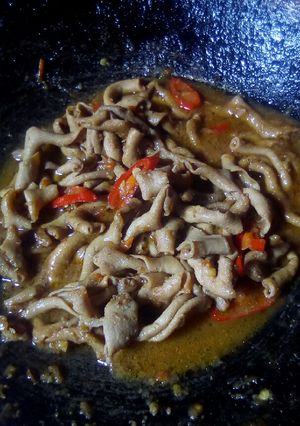 Foto resep Oseng usus ayam