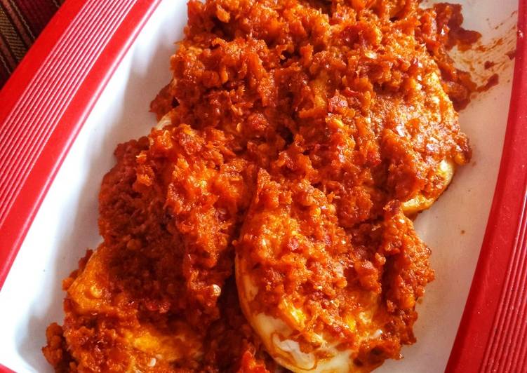 Mudah Cepat Memasak Telur Ceplok Balado Ala Warteg