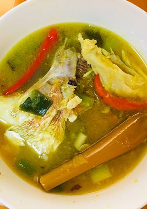 Foto resep Pallumara Kepala Ikan Kakap Merah Khas makassar