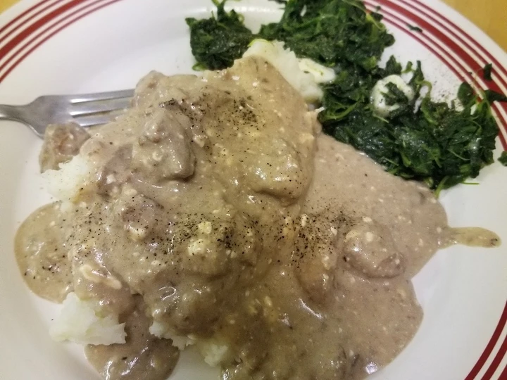 Simple Way Make Recipe Crockpot Beef Tips &amp;amp; Mushroom Stroganoff that is Perfect, Can Spoil the Tongue}