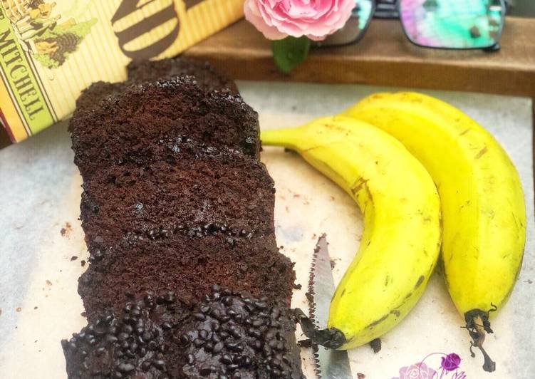 Recipe: Delicious Heathy double chocolate banana bread