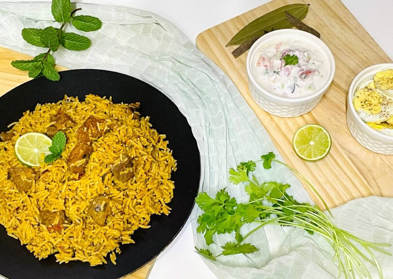 Pressure Cooker Mutton Biryani