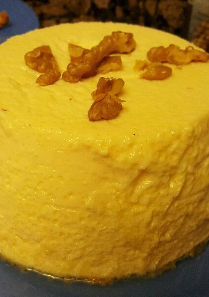 Una foto de Flan de queso light