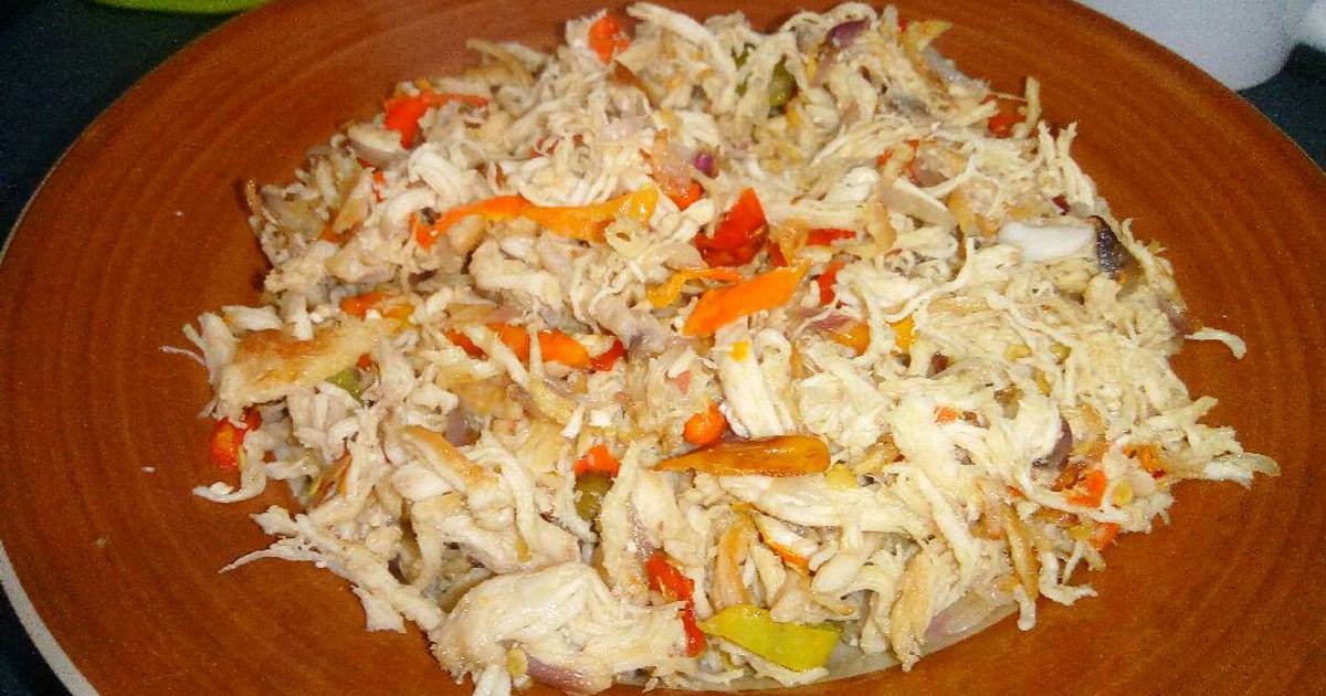 Ayam suir sambal matah Bali