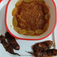 A picture of Sweet and sour aam jam.