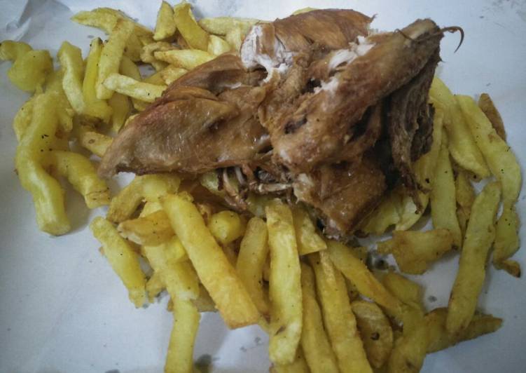 Chips and chicken