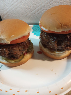 A picture of Easy Superthick Juicy Burgers.