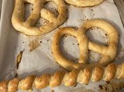 A picture of all purpose flour pretzels