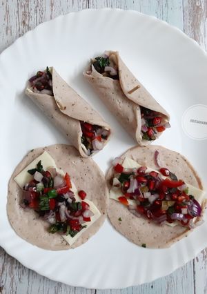 A picture of Chicken Salami Rolls.