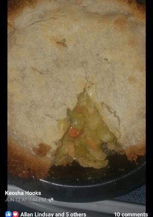 A picture of Veggie pot pie.