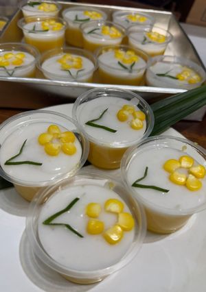 Foto resep Puding jagung vla santan