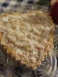 Torta invertida de manzana, coco y avena