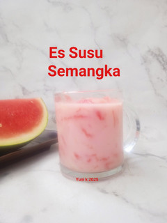 Foto resep Es Susu Semangka