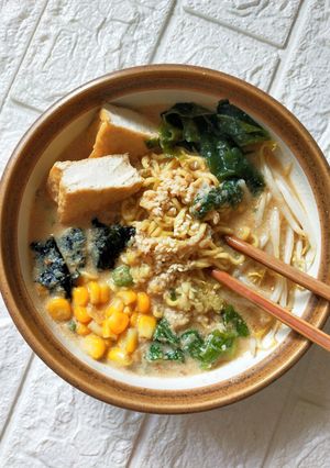 Foto resep Vegan Creamy Miso Ramen