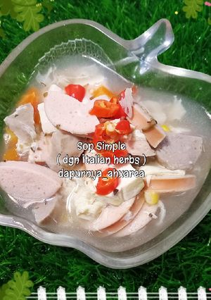 Foto resep Sop Simple (dgn Italian Herbs)