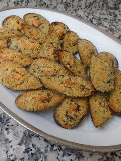 Una foto de Mejillones gratinados
