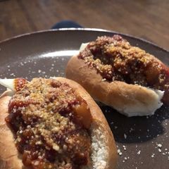 A picture of Slow cooker italian sausage sandwiches.