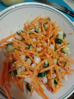 A picture of Marinated Veggies for Salad.