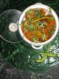 Stuffed onion with green chilli