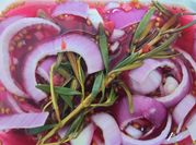 A picture of pickled onion