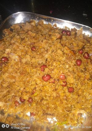 A picture of Brown bread upma.