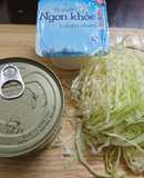 Salad cải bắp cá ngừ ngâm dầu cho ngày ăn kiêng