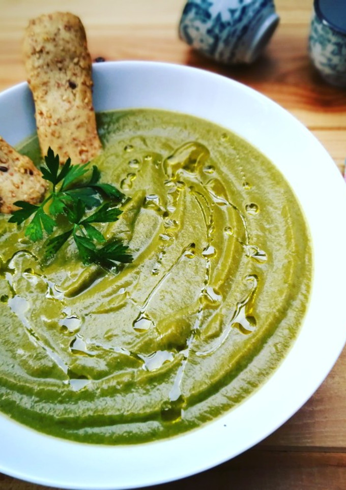 Una foto de Crema de espinaca y brócoli diet