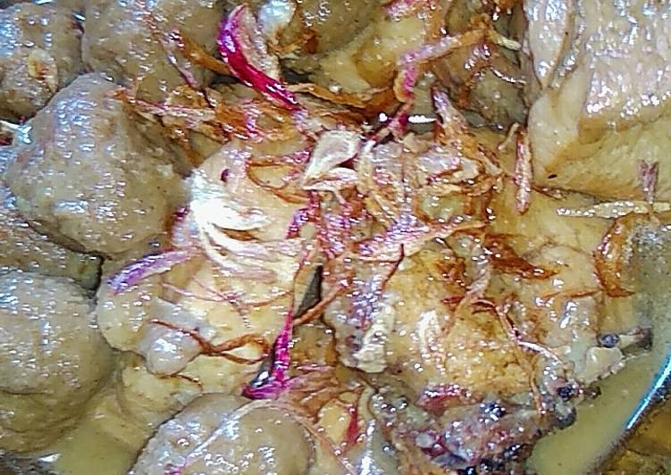 Resep: EnakSemur ayam &amp; baso