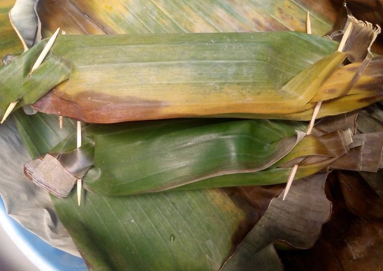 Pepes tahu ikan teri basah