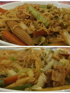صورة لوصفة اندومي او شعيرية الأرز بالخضار