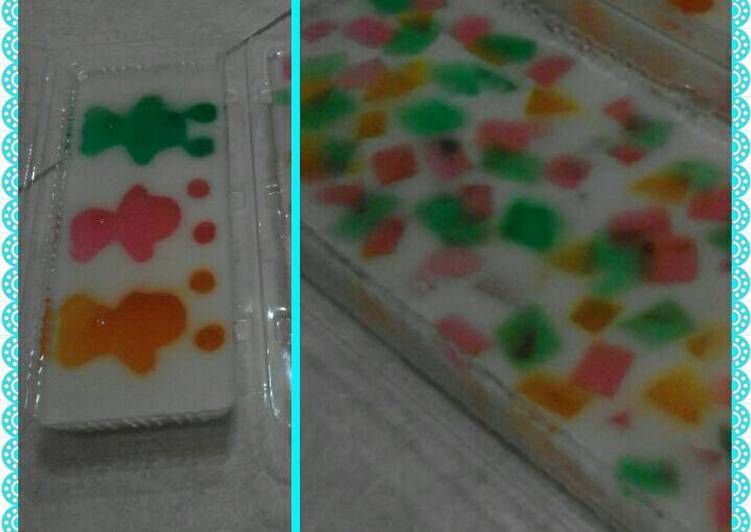 Resep Puding kaca mozaik | Cara Bikin Puding kaca mozaik Yang Enak Dan Lezat