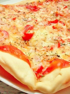 Una foto de Pizza de surimi de cangrejo