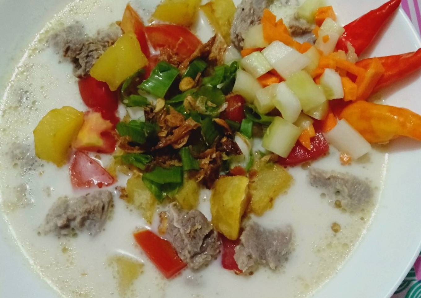 Soto Daging Kuah Susu "Betawi"