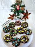 Eggless Chocolate Donuts - Christmas Special - No Yeast Donuts - Instant Curd Donuts