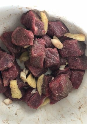 Hình của món Thịt bò kho gừng.