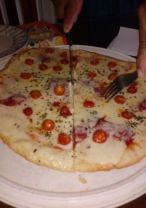 Una foto de Pizza casera