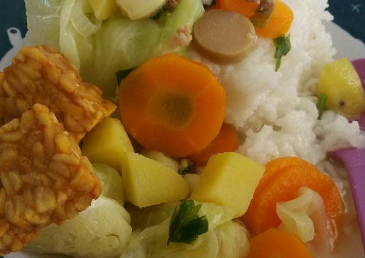 Resep Sayur soup sederhana Anti Gagal