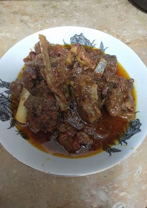 A picture of Mutton karhai.