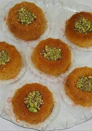 صورة لوصفة كنافة بالقشطه والجبنه