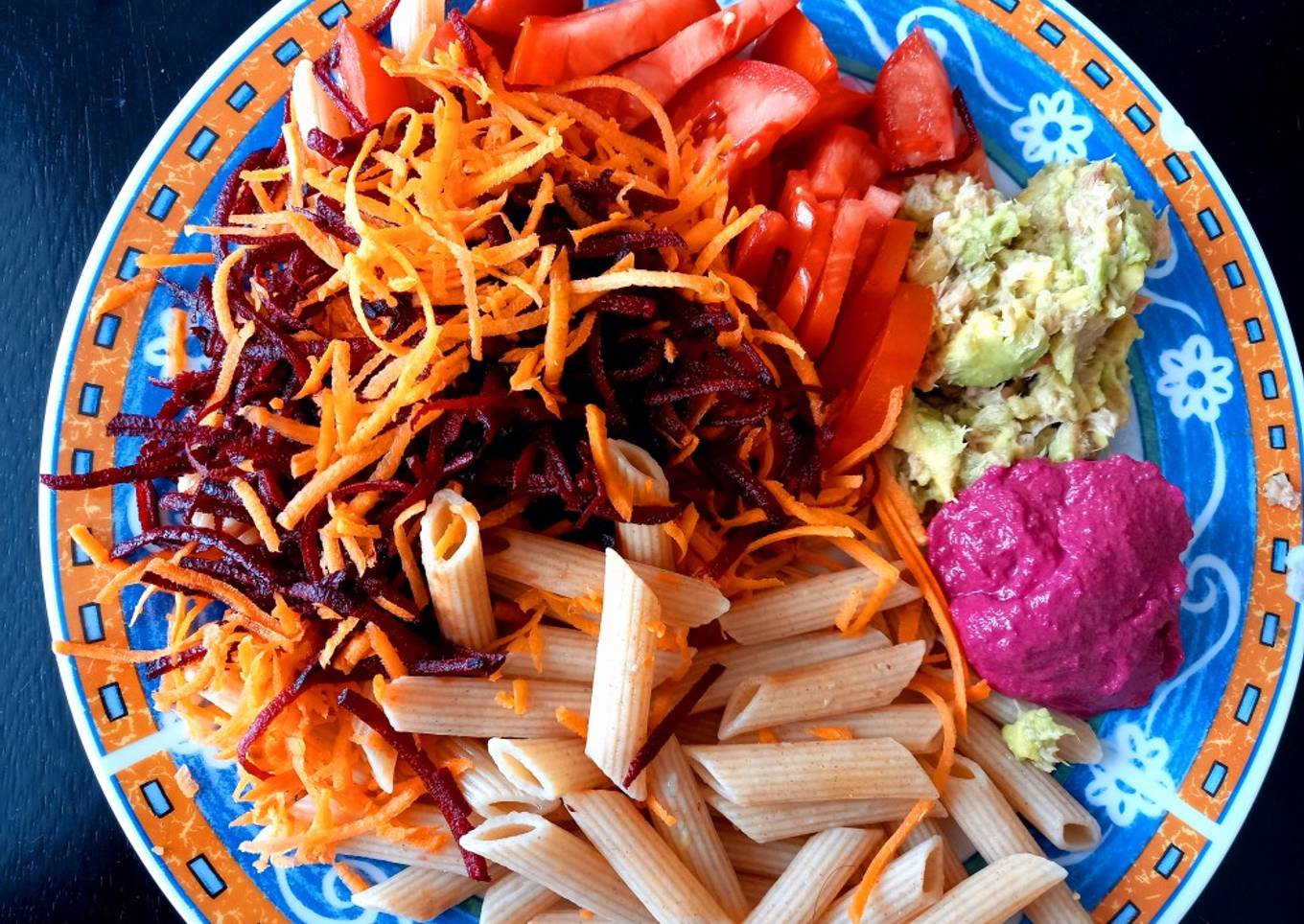 Ensalada con fideos 🌈