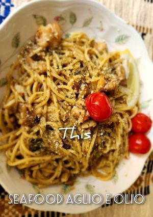 Foto resep Seafood Aglio e Olio
