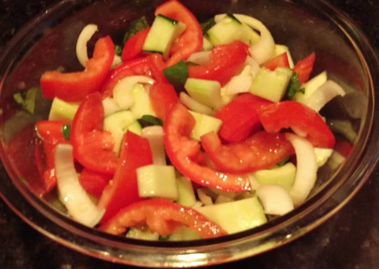 Easy Way to Prepare Ultimate Cucumber ~ Tomato Salad