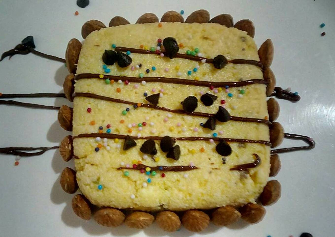Mango Kalakand dry fruits cake