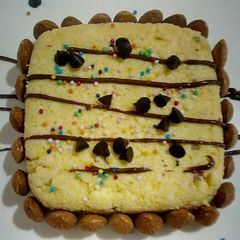 Mango Kalakand dry fruits cake A picture of Mango Kalakand dry fruits cake.
