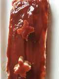 Strawberry Bavarian Yule Log