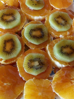 Una foto de Naranja con kiwi y miel