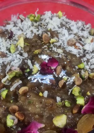 A picture of Halva Bundelkhandi sweet.